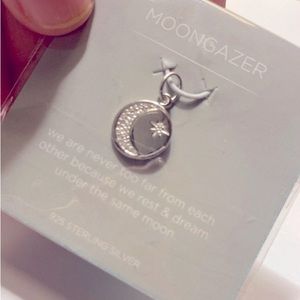 Origami Owl Moon & Star Silver Pendant